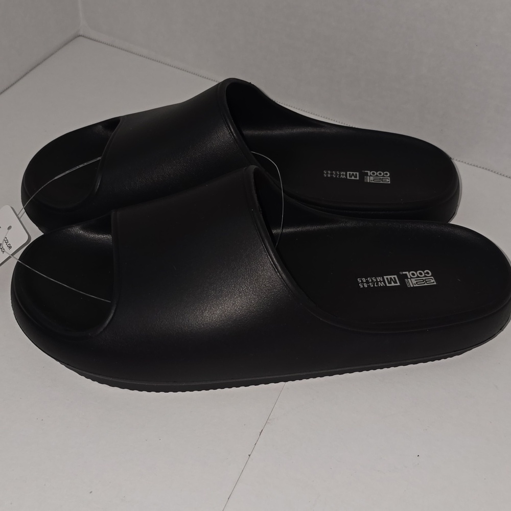32 Cool Black Cushion Unisex Slide Women's 7.5 -8.5/ Men's 5.5 -6.5 New - Picture 3 of 12